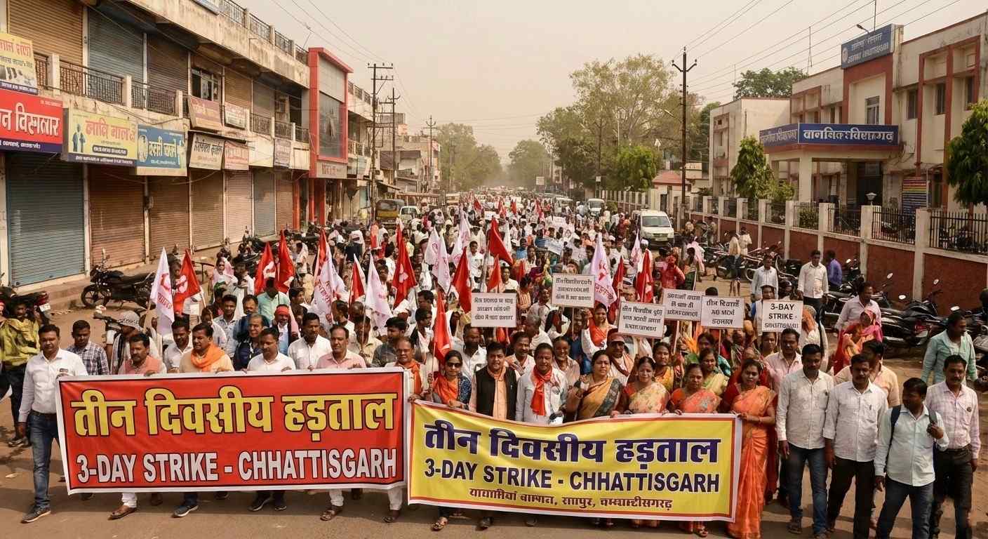 CG NEWS: छत्तीसगढ़ में अब 3 दिन की हड़ताल में जाएंगे अब प्रदेशभर के कर्मचारी, अब  इन 11 मांगों को लेकर करेंगे आंदोलन